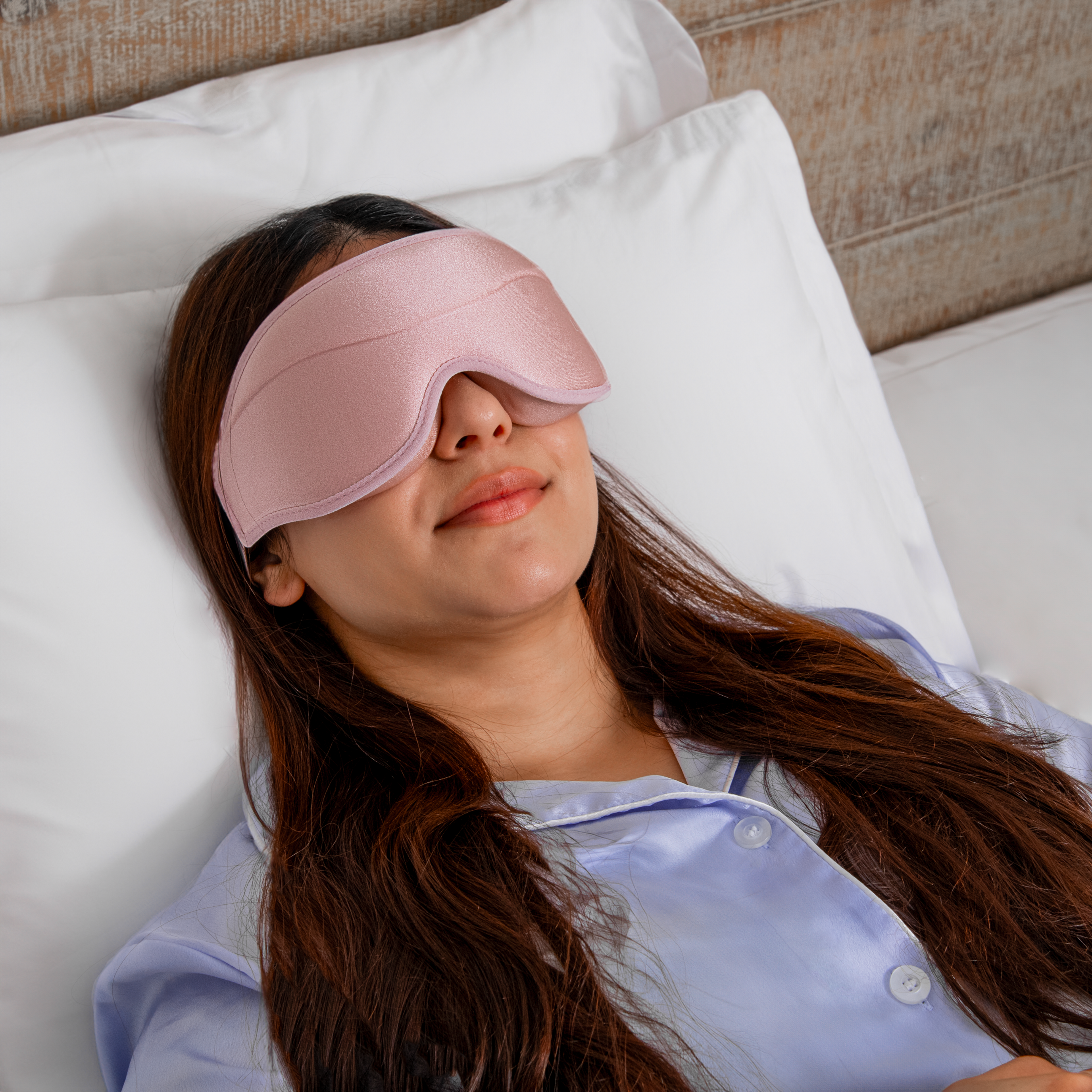 Adjustable 3D pink sleep eye mask